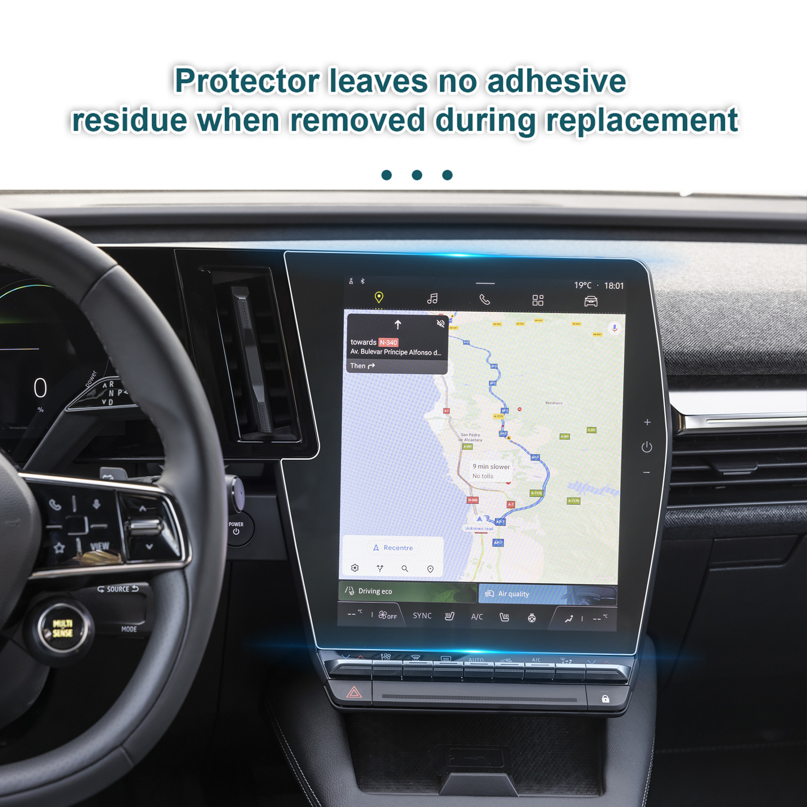 Tech Accessories Renault - TPU Screen Protector for Renault Megane