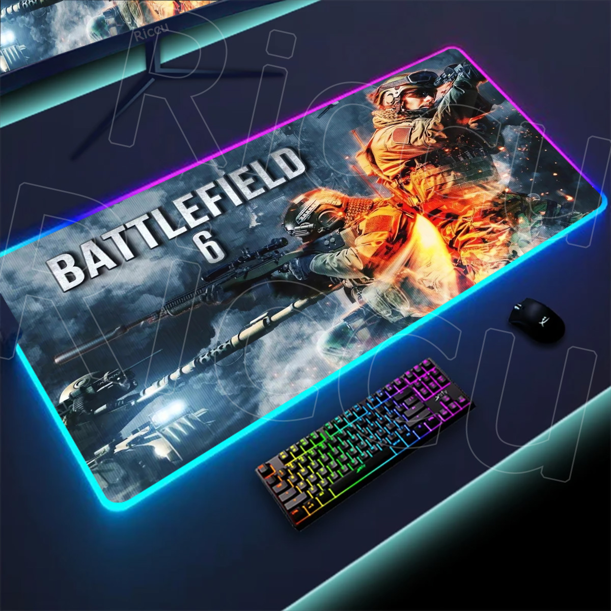 Tech Table Accessories - New Gamer Rgb Desk Mat Back