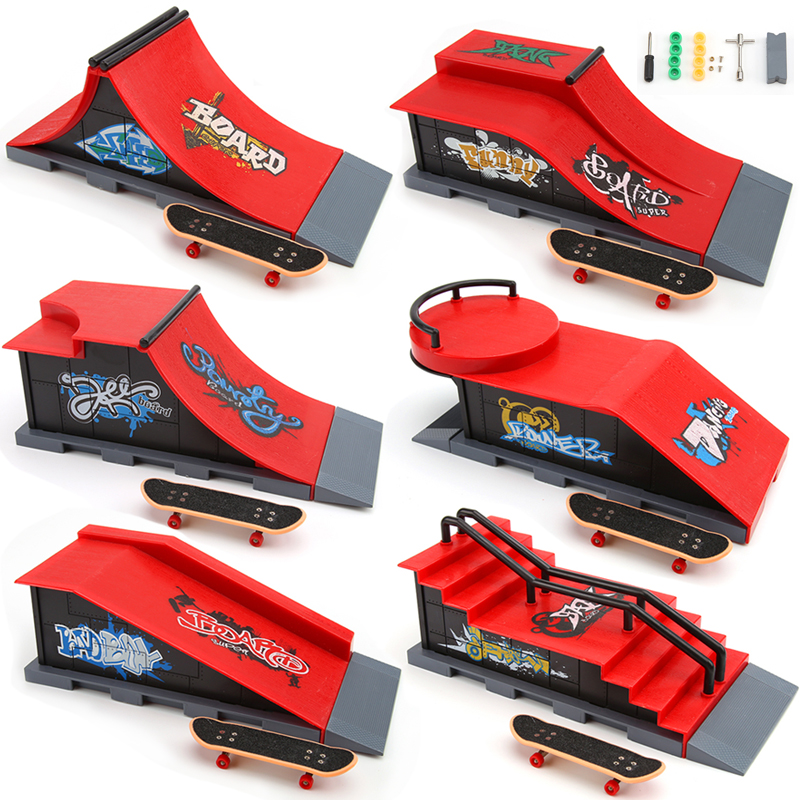 Tech Accessories Gifts - Professional Finger Skateboard DIY Skate Park