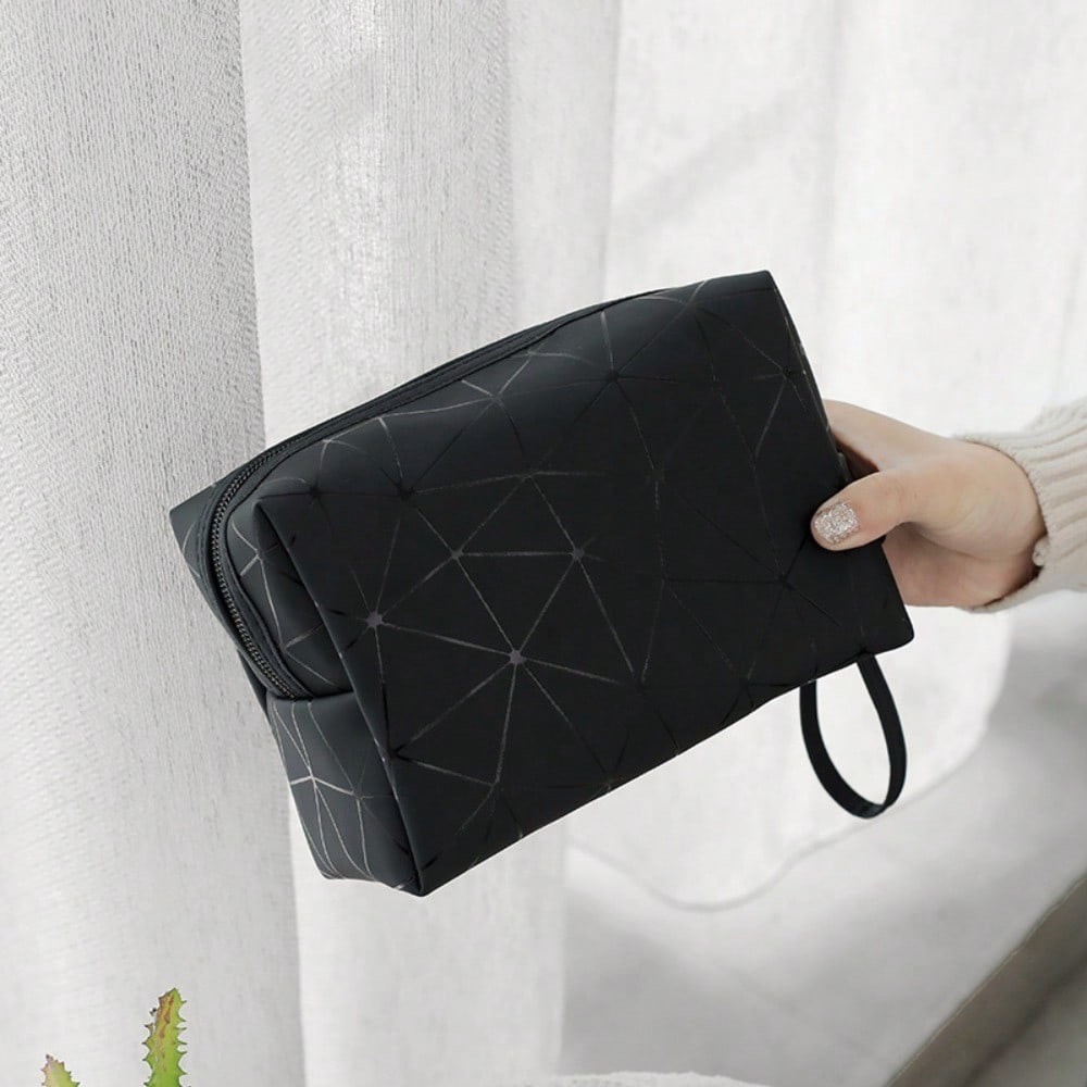 Geometric Luminous Makeup Bag  - Tech Accessories Travel Organizer Pouch review and price