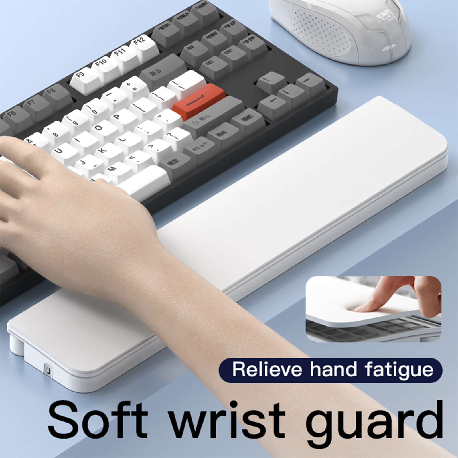 ABS & Leather Hand Wrist Rest  - Keyboard Wrist Pad Leather review and price