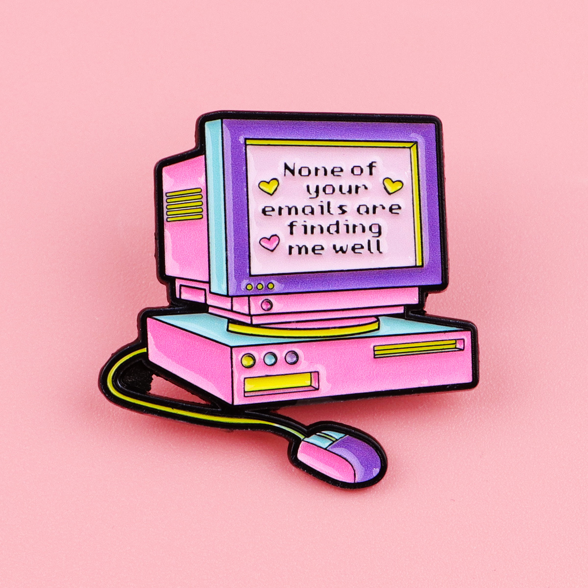 Retro Computer Enamel Pin None - Tech Accessories Backpack review and price