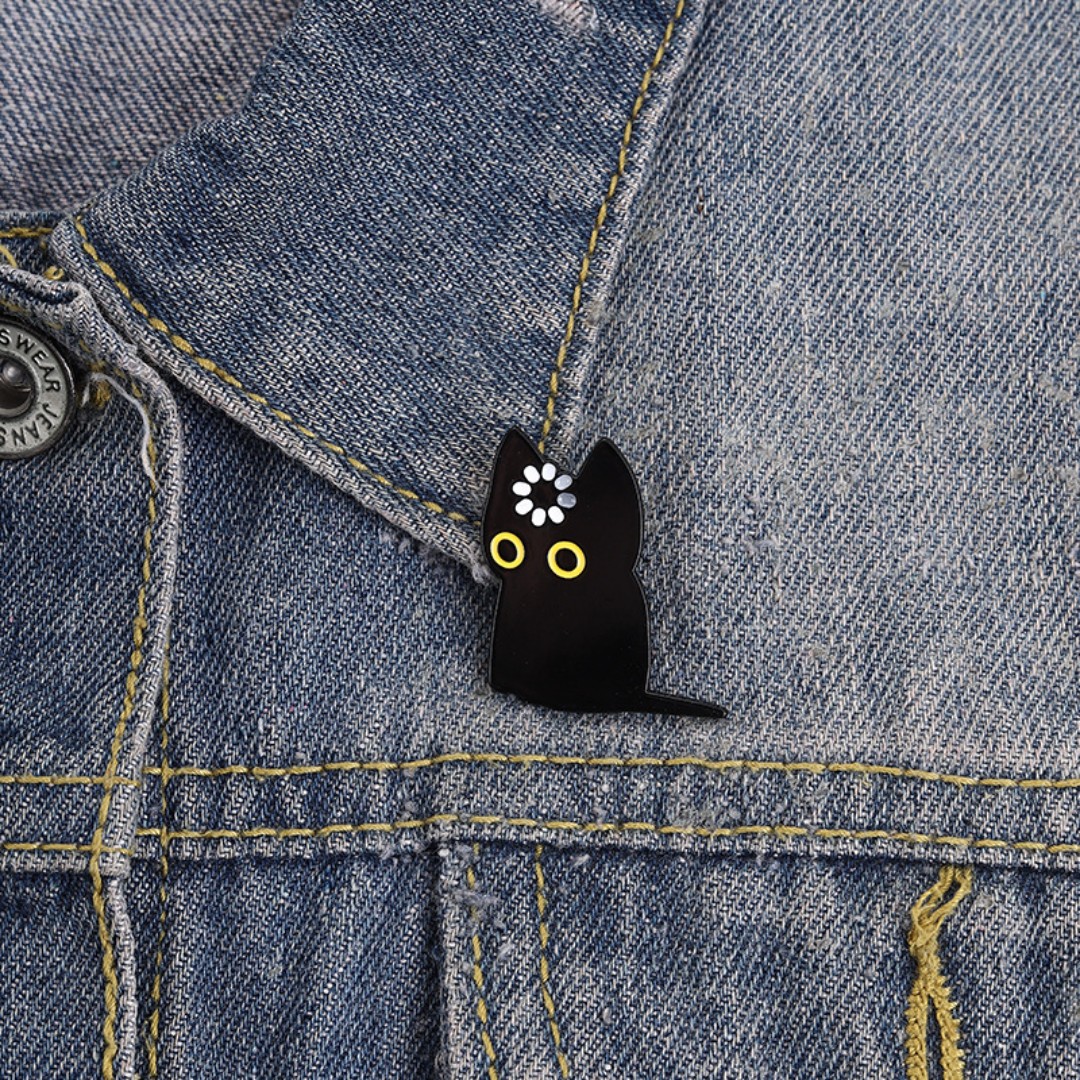 Cute Black Cat Loading Enamel  - Tech Accessories Backpack review and price