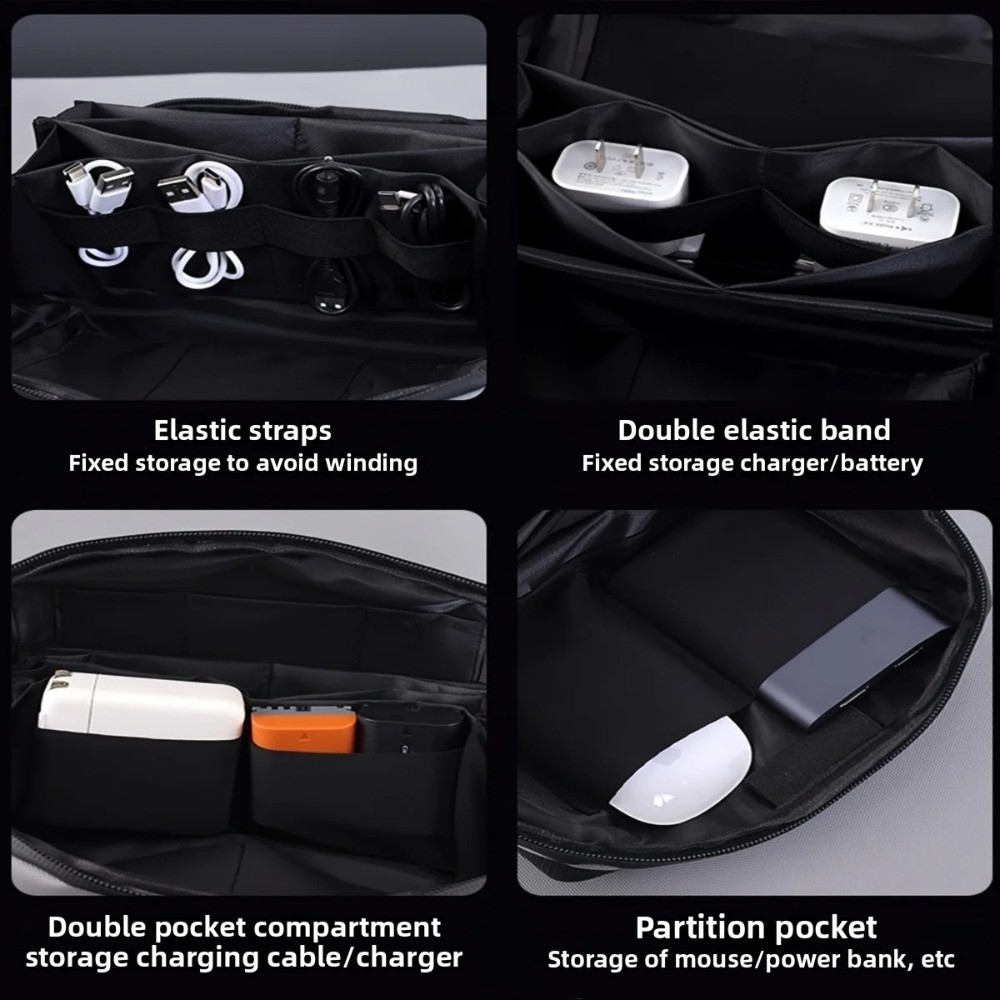 Portable Data Cable Storage Ba - Tech Accessories Travel Organizer Pouch review and price
