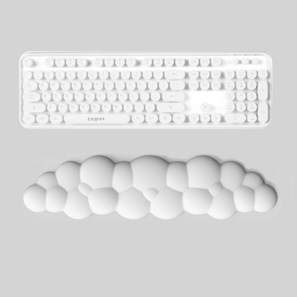 Soft Cloud Shaped Keyboard Wri - Keyboard Wrist Pad Leather review and price