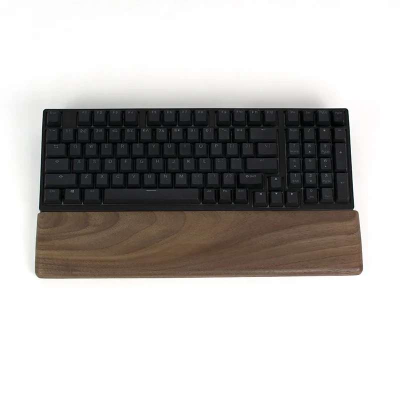 Black Walnut Palm Rest Custom  - Keyboard Wrist Pad Leather review and price