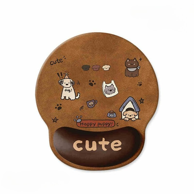 Cartoon Cute Mouse Pad Puppy W - Keyboard Wrist Pad Leather review and price