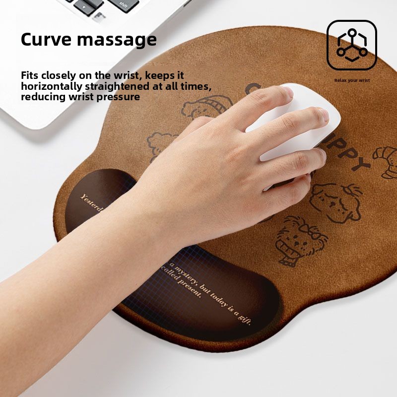 Cartoon Cute Mouse Pad Puppy W - Keyboard Wrist Pad Leather review and price