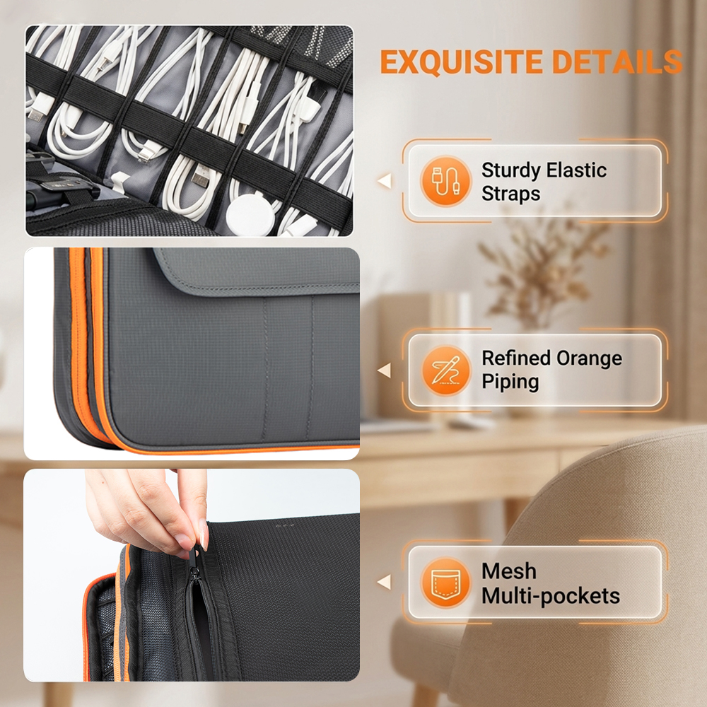Large Capacity Tech Organizer  - Tech Accessories Travel Organizer Pouch review and price