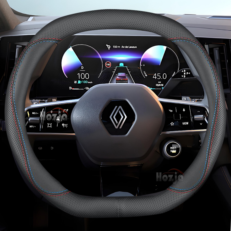 Leather Car Steering Wheel Cov - Tech Accessories Renault review and price