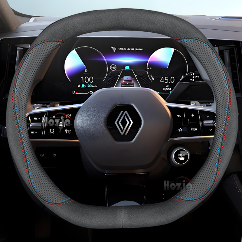 Leather Car Steering Wheel Cov - Tech Accessories Renault review and price