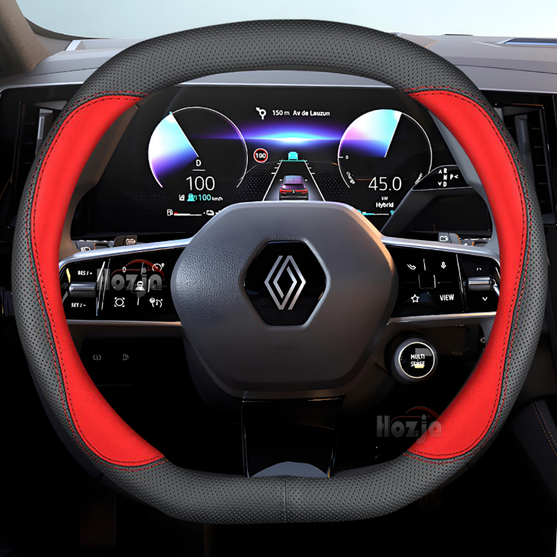 Leather Car Steering Wheel Cov - Tech Accessories Renault review and price