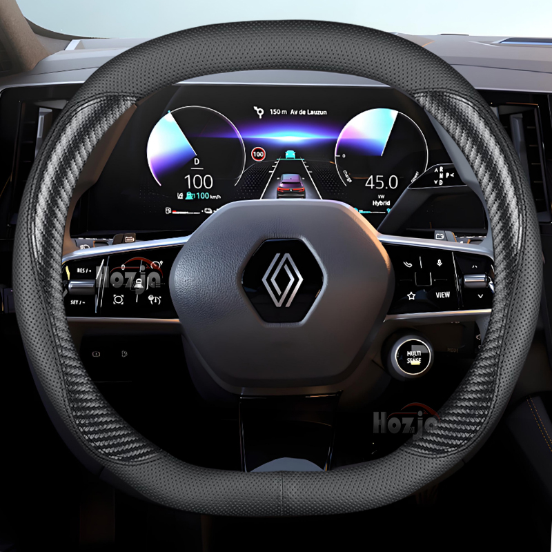 Leather Car Steering Wheel Cov - Tech Accessories Renault review and price