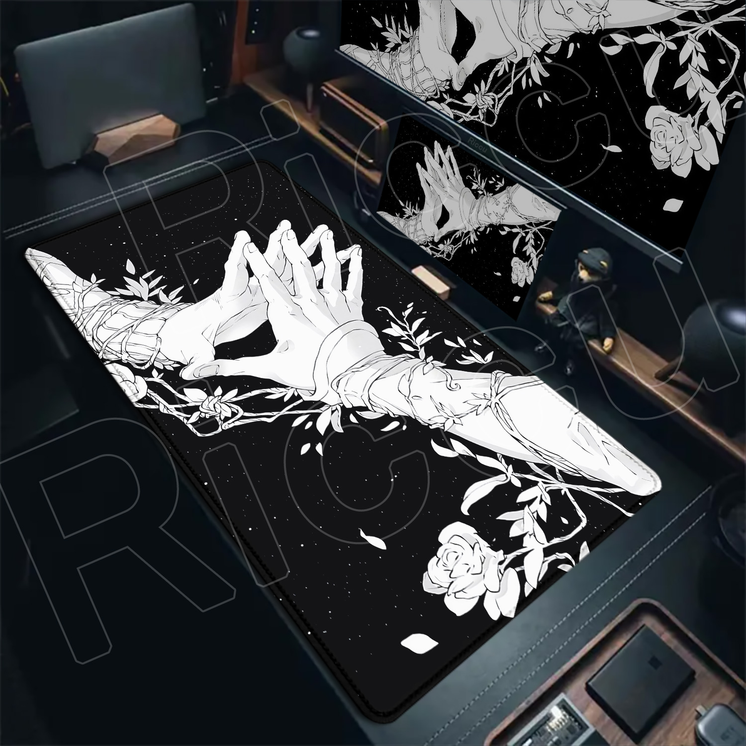 HD Large Black White XXL Gothi - Tech Table Accessories review and price
