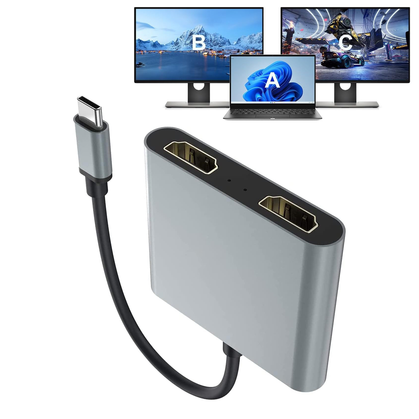USB C Thunderbolt3 to Dual 4K  - Usb C To Hdmi review and price