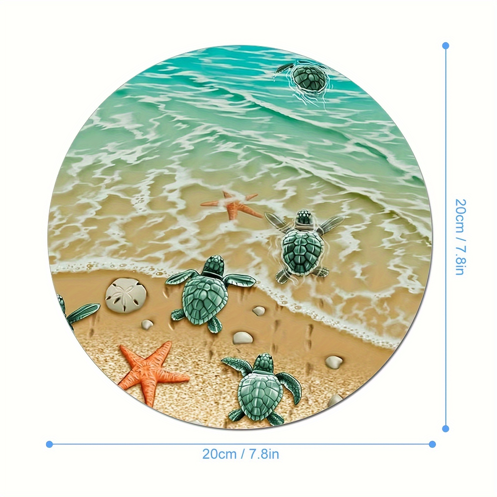 Adorable Turtle Starfish Round - Tech Table Accessories review and price